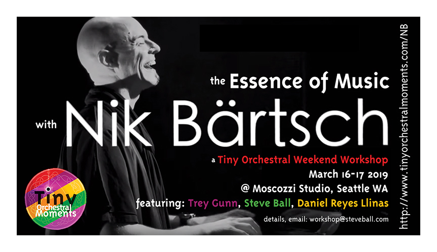 Nik Bartsch Seattle Workshop March 2019